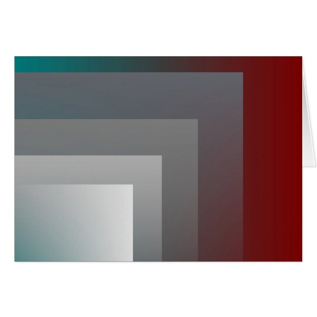 teal grått burgundy hälsningskort (Framsidan Horizontal)