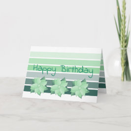 Teal Grått och White Rand Kort