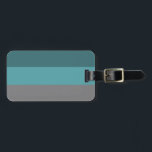 Teal, Grått Rand Bagagebricka<br><div class="desc">Ett grått och teal stripe mönster som ger ett brett,  vågrät rand som bildar en färgstark geometrisk bild.</div>
