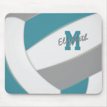 Teal grått volleyball Team färg-pojkar