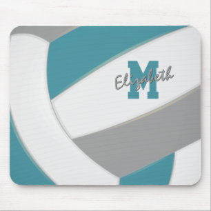 Teal grått volleyball Team färg-pojkar Musmatta