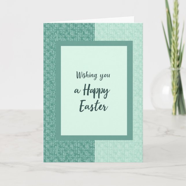 Teal Green Festive Holiday Card Kort (Framsida)