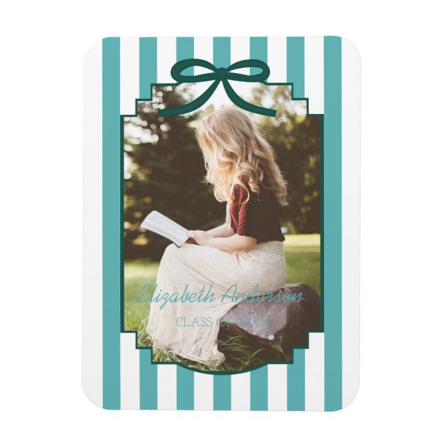 Teal Green Graduation Magnet (Vertikal)