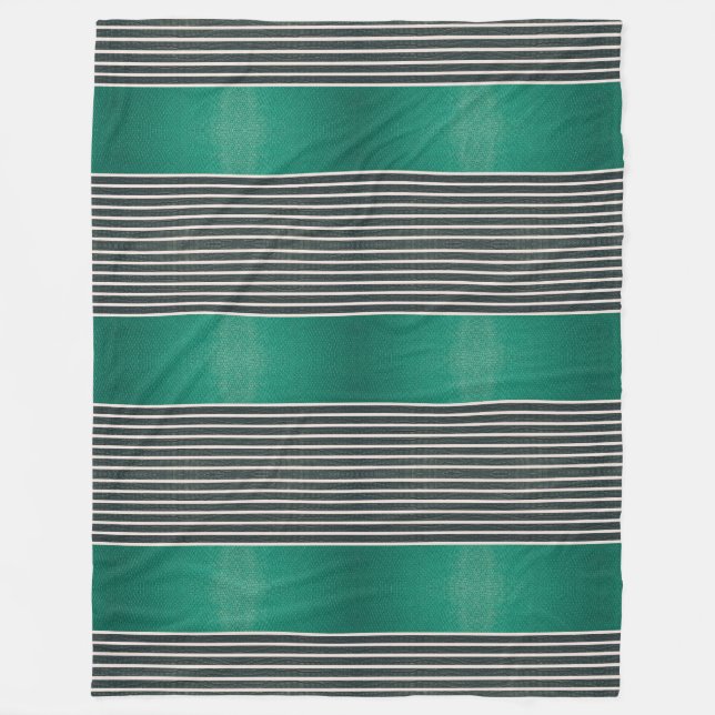 Teal & Grey Exotic Faux Snake & Alligator Skin Fleecefilt (Framsidan)