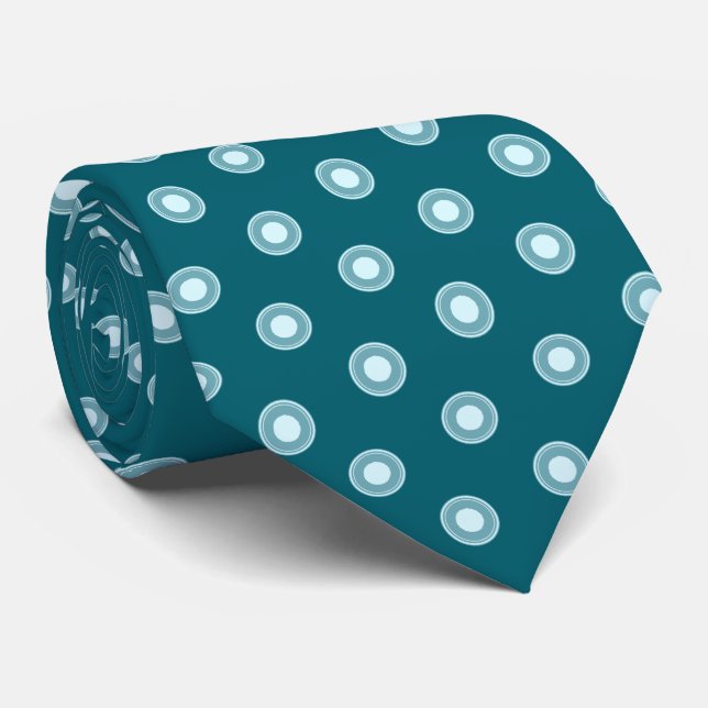 Teal Grönt Blue White Dot Mönster Slips (Rullad)