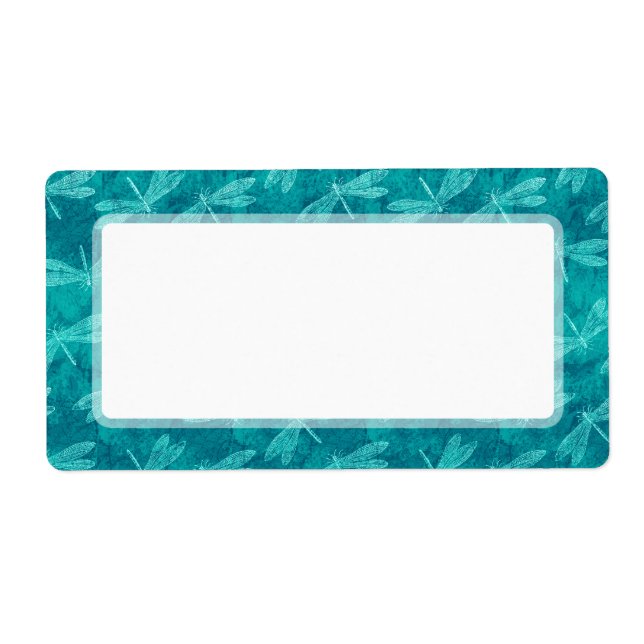 Teal Grönt Dragonfly Dance Nature Älskare Fraktsedel (Framsidan)