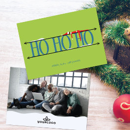 Teal & Grönt Elf Shenanigans Company Jul Julkort