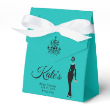 Teal Grönt Favor Bags