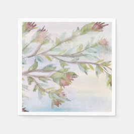 Teal Grönt och Burgundy Pappersservett