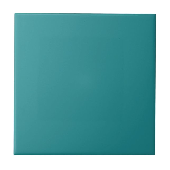 Teal Grönt Solid Färg Tile Kakelplatta (Framsidan)