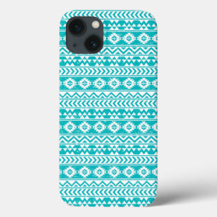 Teal Grunge Aztec Tribal Mönster