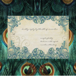 Teal & Guld Peacock Bröllop OSA