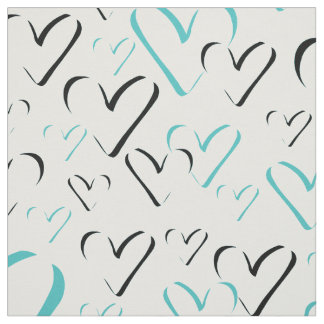 Teal Hearts Calligraphy Minimalist Heart Shapes Tyg