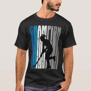 Teal Hockey Champion Girls Birthday Competition Co T Shirt