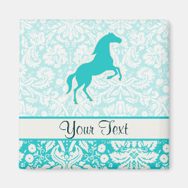 Teal Horse Magnet