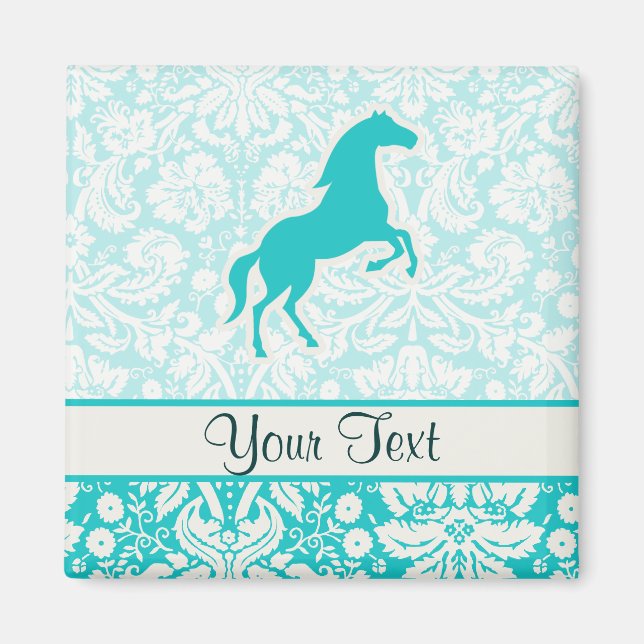 Teal Horse Magnet (Framsidan)