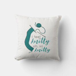 Teal I känner Knitty.. Kudde