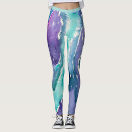 Teal Icicles Leggings