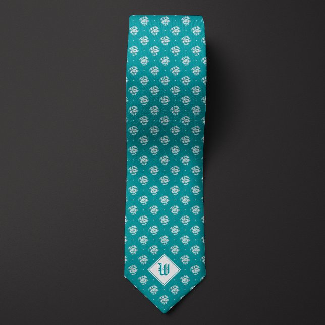 Teal Iconic Dragon Monogram Slips (Skapare uppladdad)