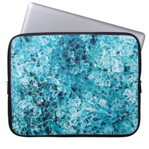 Teal illustration laptop fodral