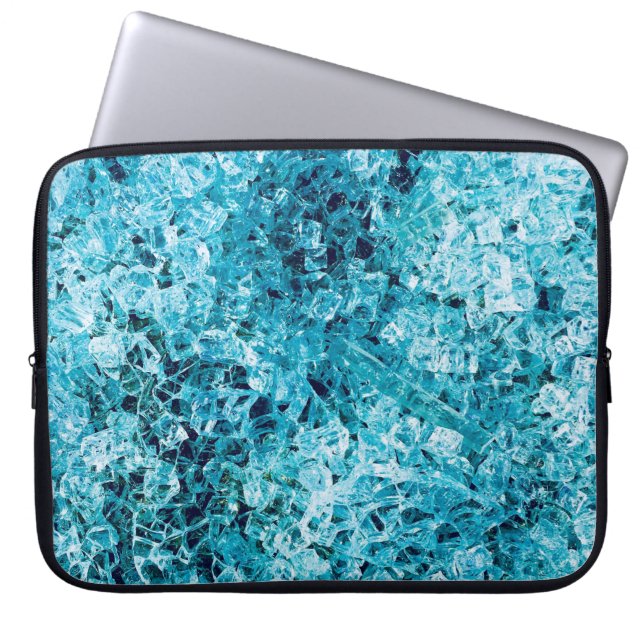 Teal illustration laptop fodral (Framsidan)