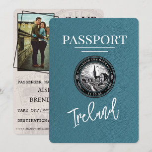Teal Ireland Pass Save Date Spara Datumet