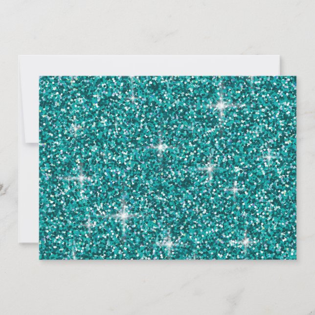 Teal iridescent glitter (Framsida)