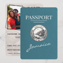 Teal Jamaica Passport Spara datum