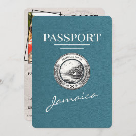Teal Jamaica Passport Spara datum Spara Datumet