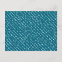 Teal Jane Austen Pride Prejudice Netherlands Boll Vykort