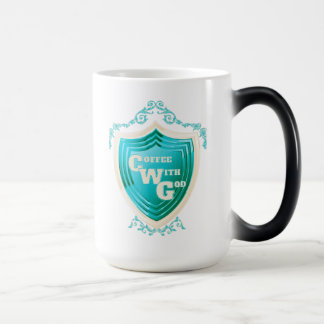 Teal-kaffe med Gud Design Morph Mugg