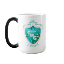 Teal-kaffe med Gud Design Morph Mugg