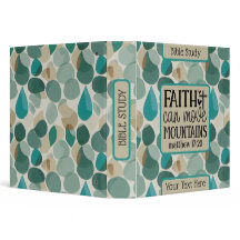 Teal Khaki Abstrakt Customized Bible Study