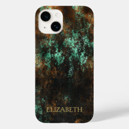 Teal Koppar Metallisk Patina