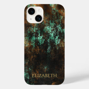 Teal Koppar Metallisk Patina