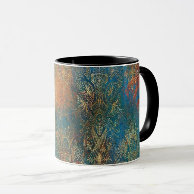 Teal Koppar Patina     (Framsida höger)
