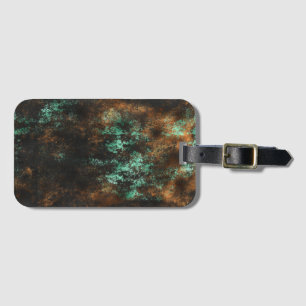 Teal Koppar Patina Metallisk  Bagagebricka