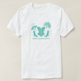 Teal Las Vegas Showgirl Brudtärna Sjung mö Hip Hop T Shirt
