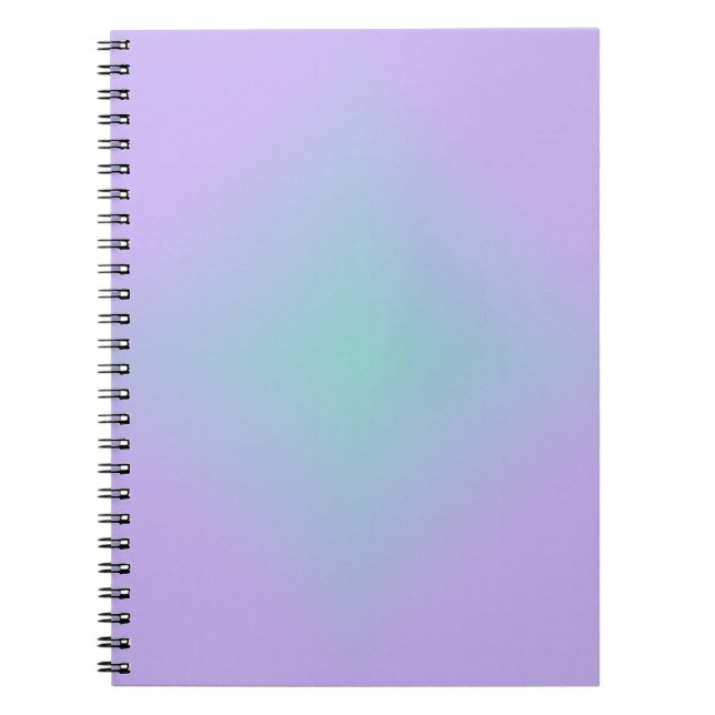Teal Lavender Glow Anteckningsbok (Framsidan)