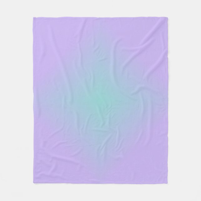 Teal Lavender Glow Fleecefilt (Framsidan)