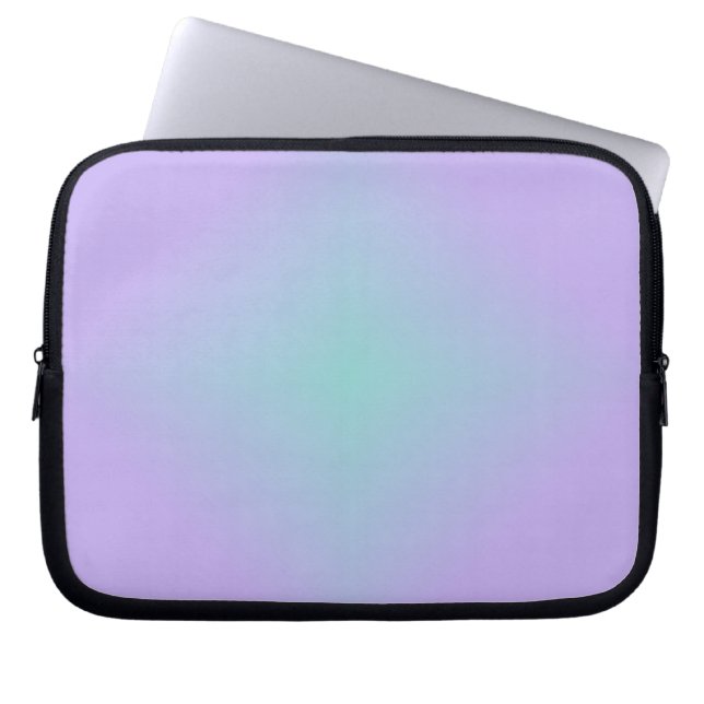 Teal Lavender Glow Laptop Fodral (Framsidan)
