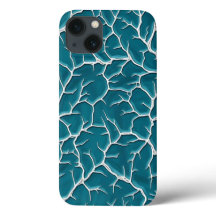 Teal Lightning Texture iPhone Case Design
