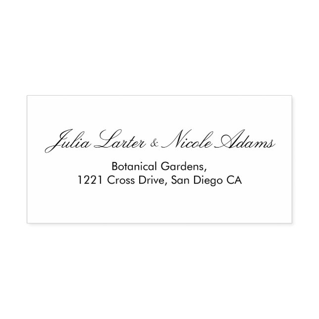 Teal Lila Gul Vår Äng Blommor Bröllop Självfärgande Stämpel (Design)