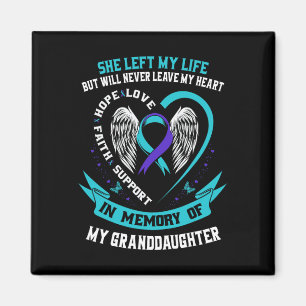 Teal Lila Suicide Awareness Shirt Granddotter Magnet
