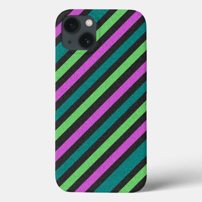 Teal, Lime Green, Shock rosa Stripe ST-aylor (Baksida)