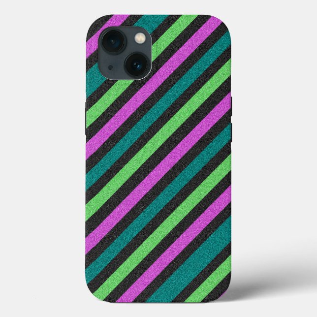 Teal, Lime Green, Shock rosa Stripe ST-aylor (Baksida)