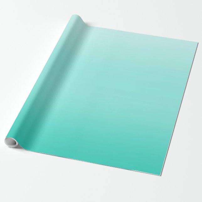 teal ljus färska toningnivåer presentpapper (Utrullad)