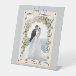 Teal Lucky Us Custom Photo Valentine's Day