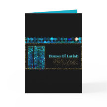 Teal Luxe Mosaik Välkomst Modern Svart Kort