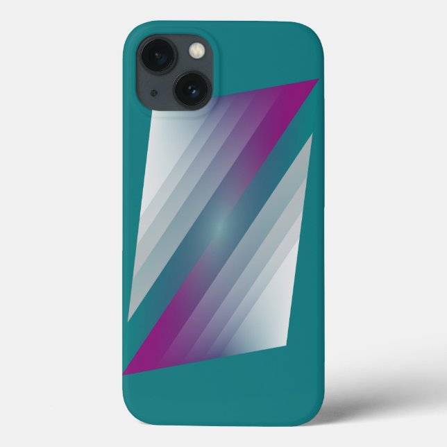 Teal magenta grått trianglar (Baksida)